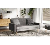 Dīvāns Lila Sofa Standard Dziļums: 64 cm, Guļamvietas platums: 110 cm, Platums: 170 cm, Augstums: 90 cm, Sēdvietas augstums: 42 cm, Guļamvietas garums: 150 cm, Pildījums: Falista + augstas kvalitātes putas (porolons), Apdare: audums, Ar papildu spilveniem: 1, Dīvāna tips: taisni dīvāni, Ar veļas kasti: 1, izvelkamie: 1, Auduma numurs: Poso 55, Krāsa: pelēks