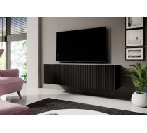 TV tumba Nicole RTV 150 2K1SZ W Platums: 150 cm, Dziļums: 45 cm, Augstums: 33 cm, Virsma: matēta, Forma: Taisnstūra, Materiāls: MDF + LKSP + finieris, Krāsa: melns