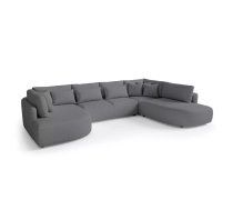 Dīvāns Jacobs U Standard Dziļums: 245 cm, Platums: 380 cm, Augstums: 85 cm, Sēdvietas augstums: 42 cm, Sēdvietas dziļums: 60 cm, Pildījums: Falista + Bonell + augstas kvalitātes putas (porolons), Apdare: audums, Ar papildu spilveniem: 1, Dīvāna tips: u veida dīvāni, Auduma numurs: Tresor 16, Krāsa: tumši pelēks