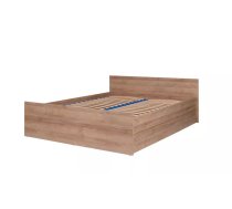 Gulta Cosmo C16 (160x200) ar stelāžu Guļamvietas platums: 160 cm, Guļamvietas garums: 200 cm, stelāžas tips: koka, Platums: 170 cm, Garums: 203 cm, Augstums: 70.5 cm, Ar resti: 1, Virsma: matēta, Izgatavošanas materiāls: laminēta MDF plātne + nažfinieris, Krāsa: ozols riviera
