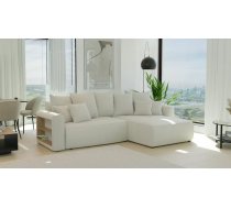 Dīvāns Napoli L Standard Dziļums: 160 cm, Guļamvietas platums: 130 cm, Platums: 260 cm, Augstums: 78 cm, Guļamvietas garums: 220 cm, Pildījums: Falista + augstas kvalitātes putas (porolons), Apdare: audums, Ar papildu spilveniem: 1, Dīvāna tips: stūra dīvāni, Ar veļas kasti: 1, izvelkamie: 1, Auduma numurs: Anthology 01, Krāsa: gaišais krēms