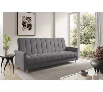 Dīvāns Sara Sofa standard Dziļums: 90 cm, Guļamvietas platums: 110 cm, Platums: 227 cm, Augstums: 93 cm, Sēdvietas augstums: 47 cm, Sēdvietas dziļums: 55 cm, Guļamvietas garums: 200 cm, Pildījums: Falista + augstas kvalitātes putas (porolons), Apdare: audums, Dīvāna tips: taisni dīvāni, Ar veļas kasti: 1, izvelkamie: 1, Auduma numurs: Kronos 15, Krāsa: pelēks