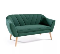 Dīvāns Sofa Flora 205 standard Dziļums: 71 cm, Platums: 150 cm, Augstums: 75 cm, Sēdvietas augstums: 40 cm, Sēdvietas dziļums: 52 cm, Pildījums: Falista + augstas kvalitātes putas (porolons), Apdare: audums, Dīvāna tips: taisni dīvāni, Auduma numurs: Velluto 10, Kājiņu krāsa: dabīgs, Krāsa: tumši zaļš