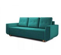 Dīvāns Malibu Sofa standard Dziļums: 90 cm, Guļamvietas platums: 130 cm, Platums: 230 cm, Augstums: 90 cm, Guļamvietas garums: 194 cm, Pildījums: Bonell + poliuretāna putas (porolons), Apdare: audums, Dīvāna tips: taisni dīvāni, Ar veļas kasti: 1, izvelkamie: 1, Auduma numurs: Rico 11, Krāsa: tirkīzs