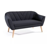 Dīvāns Sofa Flora 205 standard Dziļums: 71 cm, Platums: 150 cm, Augstums: 75 cm, Sēdvietas augstums: 40 cm, Sēdvietas dziļums: 52 cm, Pildījums: Falista + augstas kvalitātes putas (porolons), Apdare: audums, Dīvāna tips: taisni dīvāni, Auduma numurs: Velluto 20, Kājiņu krāsa: dabīgs, Krāsa: melns