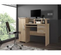 Galds Robson Garums: 115 cm, Augstums: 100 cm, Platums: 55 cm, Izgatavošanas materiāls: ksp + finieris, Forma: taisnstūra, Ar tastatūras plauktu: 1, Ar plauktiem: 1, Ar atvilktnēm: 1, Krāsa: sonoma