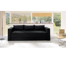 Dīvāns Euforia Duo Sofa Standard Dziļums: 75 cm, Guļamvietas platums: 140 cm, Platums: 222 cm, Augstums: 77 cm, Sēdvietas augstums: 46 cm, Sēdvietas dziļums: 45 cm, Guļamvietas garums: 188 cm, Pildījums: HR putas, Apdare: audums, Dīvāna tips: taisni dīvāni, Ar veļas kasti: 1, izvelkamie: 1, Auduma numurs: Kronos 07, Krāsa: melns