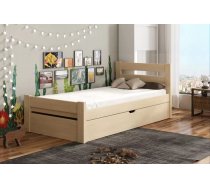 Bērnu gulta Nela ar stelāžu Guļamvietas platums: 80 cm, Guļamvietas garums: 160 cm, Platums: 87 cm, Garums: 168 cm, Augstums: 67 cm, Augstums no grīdas līdz matracim: 19.5 cm, Ar resti: 1, Ar veļas kasti: 1, Guļamvietu skaits: 1, stelāžas tips: koka, Izgatavošanas materiāls: dabīgs koks (priede), Maksimālais noslogojums: 100 kg, Krāsa: priede
