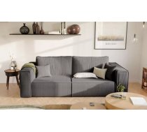 Dīvāns Bali Sofa Standard Dziļums: 105 cm, Guļamvietas platums: 155 cm, Platums: 255 cm, Augstums: 83 cm, Sēdvietas augstums: 40 cm, Sēdvietas dziļums: 70 cm, Guļamvietas garums: 200 cm, Pildījums: Falista + augstas kvalitātes putas (porolons), Apdare: audums, Ar papildu spilveniem: 1, Dīvāna tips: taisni dīvāni, Ar veļas kasti: 1, izvelkamie: 1, Auduma numurs: Poso 60, Krāsa: tumši pelēks