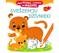 Līmē uzlīmes, izkrāso un mācies! Svešzemju dzīvnieki