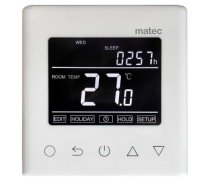 Grīdas termostats RTW-01 LCD WI-FI 16A 230V balts MATEC