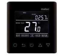 Grīdas termostats RTW-01 LCD WI-FI 16A 230V melns MATEC