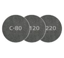 Slīpdisks 125mm P80/P120/P220 5gab/iep, WOLFCRAFT 8464000