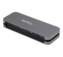 Startech 4 Port USB C Hub - 3x USB-A/1xUSB-C - 5Gbps USB 3.0 Type-C Hub (3.2 Gen 1) - Bus Powered - 11.2" Cable w/ Cable Management (HB30CM3A1CB) - hub - 4 ports HB30CM3A1CB