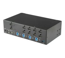 Startech StarTech.com 4-Port Dual Monitor HDMI KVM Switch with Audio & USB 3.0 hub - 4K 30Hz - 4 PC Mac Computer KVM Switch Box for HDMI Display (SV431DHD4KU) - KVM / audio / USB switch - 4 ports - rack-mountable SV431DHD4KU