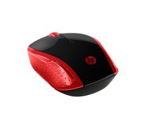 HP 200 - mouse - 2.4 GHz - red 2HU82AA