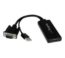 Startech VGA to HDMI Adapter with USB Audio & Power - Portable VGA to HDMI Converter - 1080p - adapter cable - HDMI / VGA / audio / USB - 26 cm VGA2HDU
