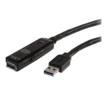 StarTech 16.4ft Active USB 3.0 Extension Cable with AC Power Adapter - Shielded - Male to Female USB USB 3.1 Gen 1 Type A (5Gbps) Extender (USB3AAEXT5M) - USB extension cable - USB Type A to USB Type A - 5 m USB3AAEXT5M