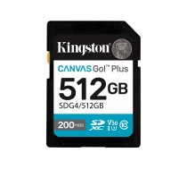 Kingston Canvas Go! Plus - flash memory card - 512 GB - SDXC UHS-I SDG4/512GB