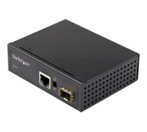 Startech Industrial Fiber to Ethernet Media Converter, 1Gbps SFP to RJ45/ Cat6, Singlemode/Multimode Optical Fiber to Copper Gigabit Eternet Network, 12-56V DC, IP-30/ -40 to +75C - Fiber Media Converter (IMC1GSFP) - fibre media converter - 10Mb LAN, 100M IMC1GSFP