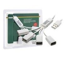 DIGITUS DA-70216 Slim Spider USB Hub - hub - 4 ports DA-70216