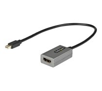 Startech Mini DisplayPort to HDMI Adapter, mDP to HDMI Adapter Dongle, 1080p, Mini DisplayPort 1.2 to HDMI Monitor/Display, Mini DP to HDMI Video Converter, 12" Long Attached Cable - Thunderbolt 1/2 Compatible (MDP2HDEC) - adapter - Mini DisplayPort / HDM MDP2HDEC