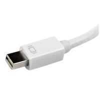 StarTech Travel A/V Adapter: 3-in-1 Mini DisplayPort to VGA DVI or HDMI Converter - White (MDP2VGDVHDW) - video converter - white MDP2VGDVHDW