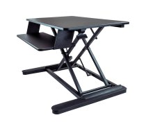 Startech Sit Stand Desk Converter with Keyboard Tray, Large 35" x 21" Surface, Height Adjustable Ergonomic Desktop/Tabletop Standing Workstation Desk, Holds 2 Monitors, Pre-Assembled - Ergonomic Standing Desk (ARMSTSLG) - standing desk converter - rectang ARMSTSLG