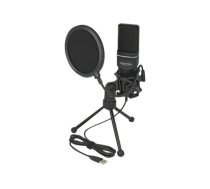 Delock USB Condenser Microphone Set for Podcasting, Gaming and Vocals - microphone 66331