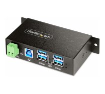 Startech 4-Port Managed USB Hub with 4x USB-A, Heavy Duty with Metal Industrial Housing, ESD & Surge Protection, Wall/Desk/Din-Rail Mountable, USB 3.0/3.1/3.2 Gen 1 5Gbps - hub - 4 ports - TAA Compliant 5G4AINDRM-USB-A-HUB