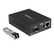 Startech Multimode (MM) LC Fiber Media Converter for 10/100/1000 Network - 550m - Gigabit Ethernet - 850nm - with SFP Transceiver (MCM1110MMLC) - fibre media converter - 10Mb LAN, 100Mb LAN, 1GbE MCM1110MMLC