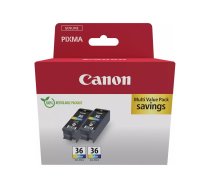 Canon CLI-36 Color Twin Pack - 2-pack - colour (cyan, magenta, yellow) - original - ink tank 1511B025