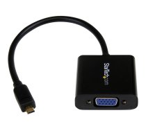 StarTech Micro HDMI® to VGA Adapter Converter for Smartphones / Ultrabook / Tablet - 1920x1080 - Micro HDMI Male to VGA Female (MCHD2VGAE2) - video converter - black MCHD2VGAE2