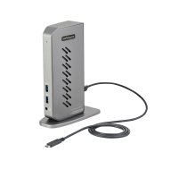 Startech USB-C USB-A Dock, Hybrid Universal USB 3.0 Docking Station for USB-C or USB-A Laptop, Dual Monitor 4K 60Hz HDMI/DisplayPort, 6x USB-A Hub, Gigabit Ethernet, USB 3.1/3.2 Gen 1 - Dual 4K USB-C Dock (DK30A2DHUUE) - docking station - USB - 2 x HDMI, DK30A2DHUUE