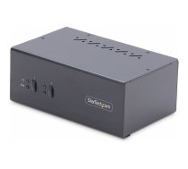 Startech 2-Port Dual-Monitor DisplayPort KVM Switch, 4K 60Hz, 2x USB 5Gbps Hub Ports, 2x USB 2.0 HID Ports, Hotkey and Push-Button Switching, TAA Compliant - ESD Level 3 Protection (P2DD46A2-KVM-SWITCH) - KVM / audio / USB switch - 2 ports - TAA Compliant P2DD46A2-KVM-SWITCH