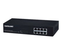 Intellinet 8-Port Fast Ethernet PoE+ Switch, 8 x PoE ports, IEEE 802.3at/af Power-over-Ethernet (PoE+/PoE), Endspan, Desktop, Box - switch - 8 ports 560764