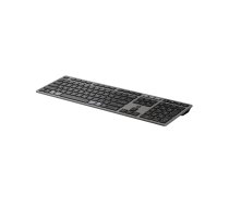 HP 725 - keyboard - multi-device, rechargeable, powered by SuperCapacitor full size - QWERTY - International English - nightfall black Input Device 9T5B2AA#ABB