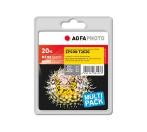 AgfaPhoto Multi pack - 4-pack - black, yellow, cyan, magenta - compatible - remanufactured - ink cartridge (alternative for: Epson 26XL, Epson C13T26364010, Epson T2636) (APET263SETD     AgfaPhoto)