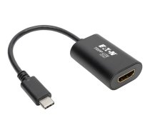 Eaton Tripp Lite Series USB C to HDMI Video Adapter Converter 4Kx2K M/F, USB-C to HDMI, USB Type-C to HDMI, USB Type C to HDMI 6in - external video adapter - black U444-06N-HD4K6B