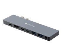 Canyon DS-8 - docking station - USB-C x 2 - 2 x HDMI (CNS-TDS08DG Canyon)