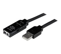StarTech 10m USB 2.0 Active Extension Cable M/F - 10 meter USB 2.0 Repeater / Extender Cable USB A (M) to USB A (F) 10 m Black - 3 ft (USB2AAEXT10M) - USB extension cable - USB to USB - 10 m USB2AAEXT10M