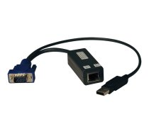 Eaton Tripp Lite Series USB Single Server Interface Unit Virtual Media KVM Switch HD15 USB RJ45 TAA - KVM extender B078-101-USB-1