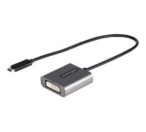 StarTech USB C to DVI Adapter, 1920x1200p, USB-C to DVI-D Adapter, USB Type C to DVI Monitor, Video Converter, Thunderbolt 3 Compatible, USB-C to DVI Dongle, 12" Long Attached Cable - USB C Display Adapter (CDP2DVIEC) - video adapter - USB-C to DVI-I - 38 CDP2DVIEC