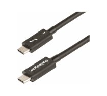 StarTech 1.6ft (50cm) Thunderbolt 4 Cable, 40Gbps, 100W Power Delivery, 4K/8K Video Support, Intel-Certified Thunderbolt Cable - Compatible w/ USB4/Thunderbolt 3/USB 3.2/USB Type-C/DisplayPort (TBLT4MM50CM) - Thunderbolt cable - Thunderbolt 4 to Thunderbo TBLT4MM50CM