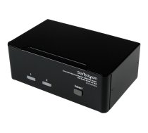 Startech 2 Port KVM Switch - DVI and VGA w/ Audio and USB 2.0 Hub - Dual Monitor / Display / Screen KVM Switch - DVI VGA (SV231DDVDUA) - KVM / audio / USB switch - 2 ports SV231DDVDUA