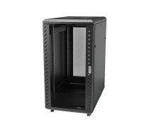 StarTech.com 25U Network Rack Cabinet on Wheels - 36in Deep - Portable 19in 4 Post Network Rack Enclosure for Data & IT Computer Equipment w/ Casters (RK2536BKF) - rack - 25U     (RK2536BKF)