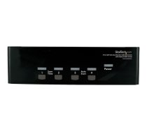 Startech 4 Port DVI VGA Dual Monitor KVM Switch USB with Audio and USB 2.0 Hub (SV431DDVDUA) - KVM / audio / USB switch - 4 ports SV431DDVDUA