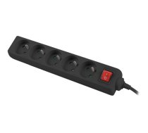 Lanberg - power strip - 2500 Watt (PS1-05E-0150-BK)