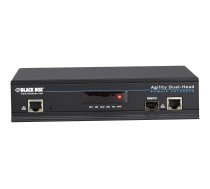 Black Box ServSwitch Agility IP-Based KVM Extender - DVI, USB, Dual-Head Receiver - video/audio/USB/serial extender - 10Mb LAN, 100Mb LAN, GigE - TAA Compliant ACR1020A-R