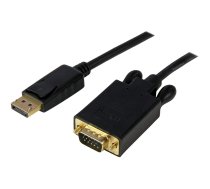 StarTech 6ft DisplayPort to VGA Cable - 1920 x 1200 - Active DP to VGA Adapter - DP to VGA Monitor Cable (DP2VGAMM6B) - DisplayPort cable - 1.83 m DP2VGAMM6B